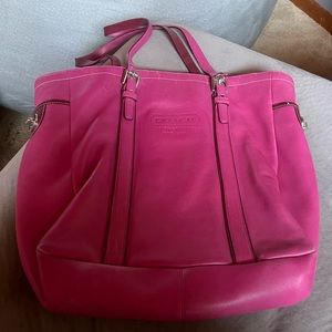 Pink Leather Coach purse